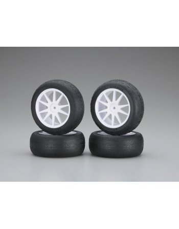 IHTH05W Micro-X Tire With Wheel(White/Mini Infer IHTH05W  - KYOSHO RC